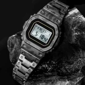 Premium Engraved Titanium Camo Mod Kit for G-Shock 5600