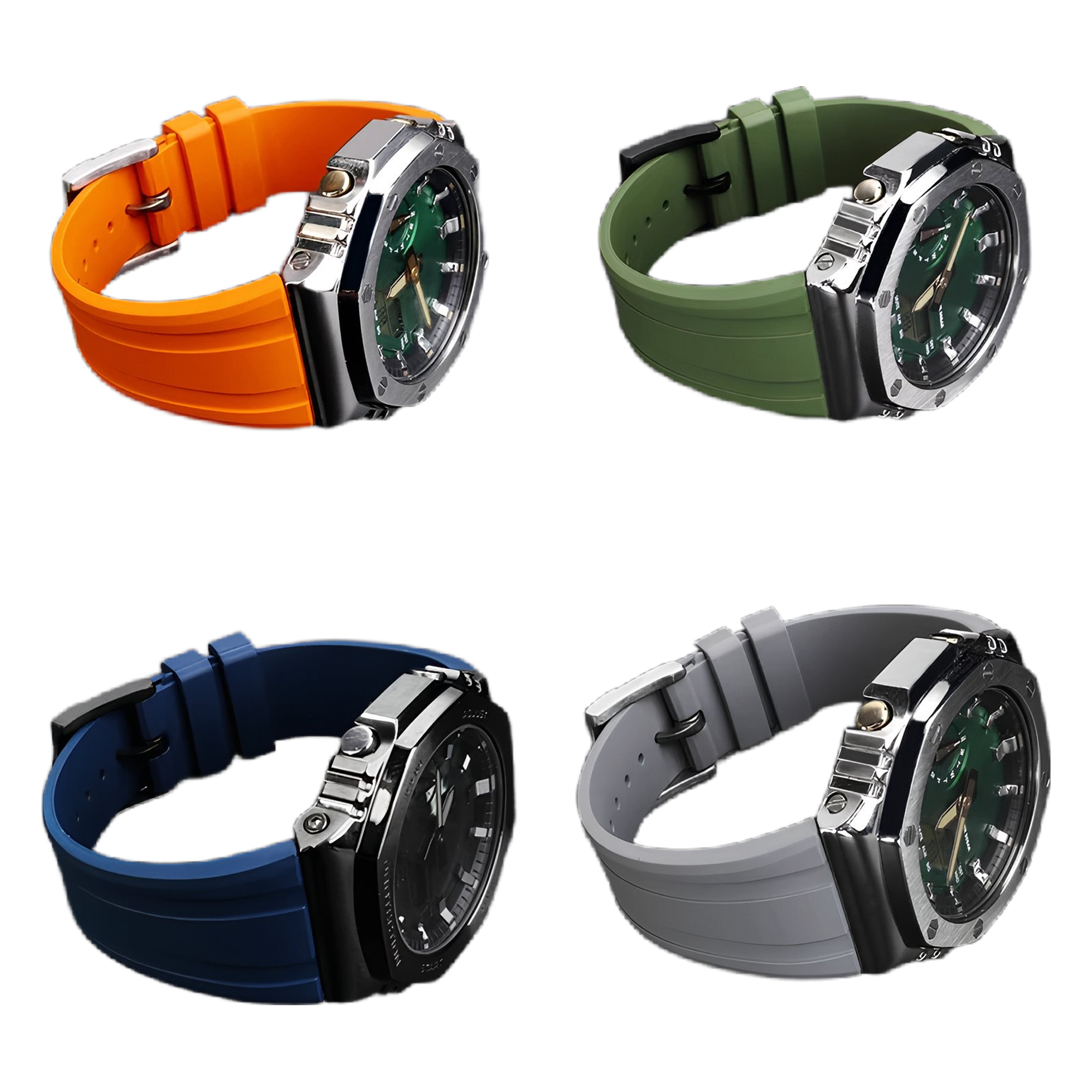 Sport Siliconen Horlogeband voor Casio G-SHOCK GA-2100 & GM-2100 – Quick Release Rubber Strap