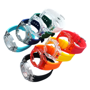 Clear Modification Set for Casio G-Shock GA-2100 Series – Transparent Glacier Resin Band & Silicone Protective Case