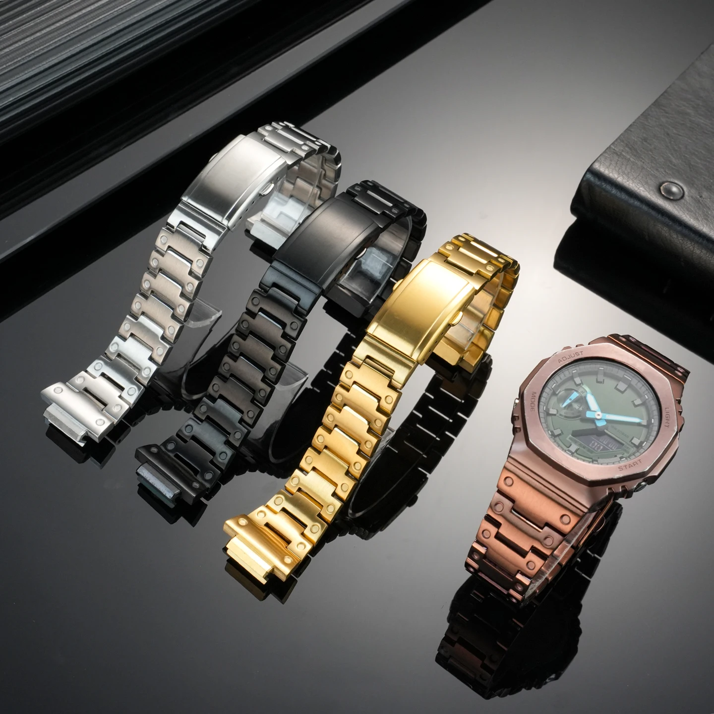 Metal Case Bezel & Watch Band for Casio G-Shock GM2100 GBM2100 | Module 5611